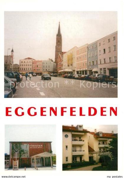 Eggenfelden Strassenpartie Theater Wohnhaus