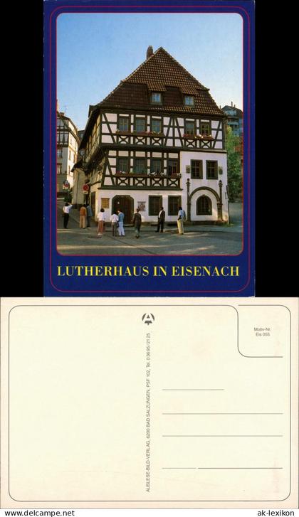 Ansichtskarte Eisenach Personen, Besucher am Lutherhaus 2000