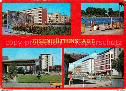 Eisenhuettenstadt 6. Wohnkomplex am Froebelring Schwimmbad Leninallee Strasse de