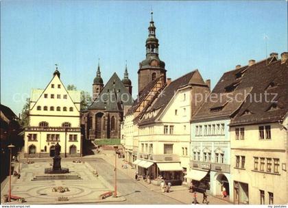 Eisleben Lutherstadt Markt mit Lutherdenkmal