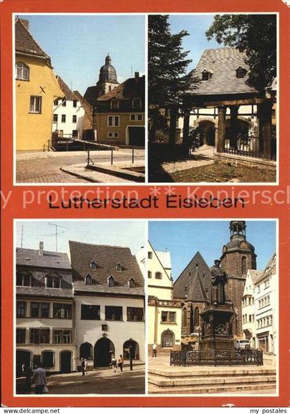 Eisleben Lutherstadt mit Lutherdenkmal