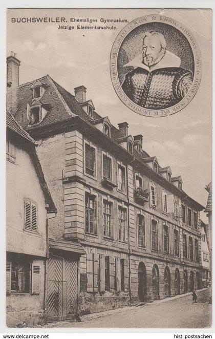 (77282) AK Buchsweiler, Bouxwiller, Bas-Rhin, ehem. Gymnasium 1915