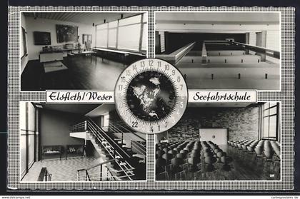 AK Elsfleth /Weser, Seefahrtschule, Innenansichten