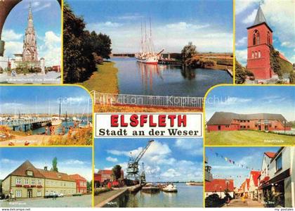 Elsfleth Wesermarsch Niedersachsen von Branschweig-Oels Denkmal Jachthafen Ratha