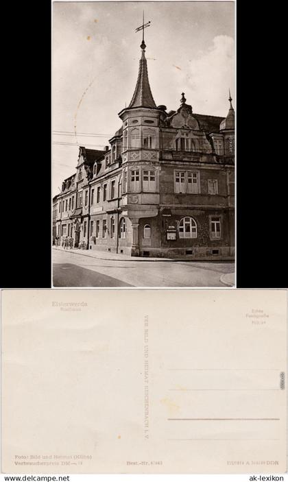 Elsterwerda Wikow Rathaus Ansichtskarte 1959
