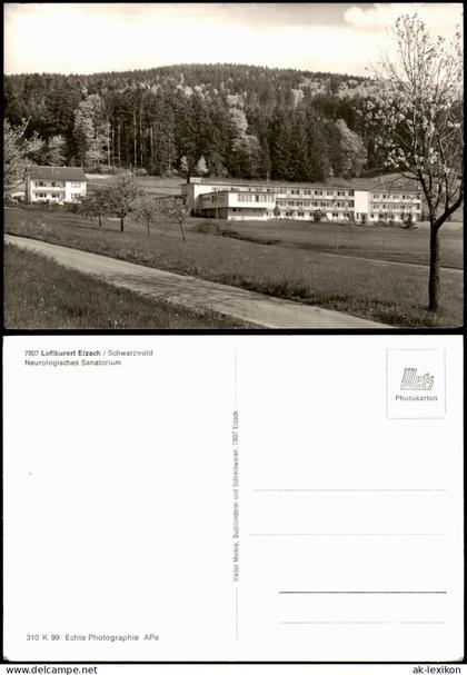 Ansichtskarte Elzach Neurologisches Sanatorium Schwarzwald 1966