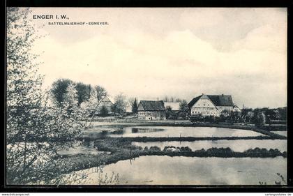 AK Enger, Sattelmeierhof-Ringsthof aus der Ferne