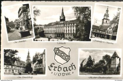 Erbach Odenwald Erbach Schlosshof Rathaus Kirche