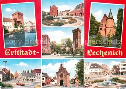 Lechenich Bonner Tor Landesburg Rathaus und Marktplatz Herriger Strasse