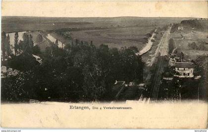 Erlangen - Die 4 Verkehrsstrassen