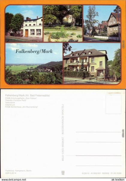 Falkenberg/Mark FDGB-Erholungsheim/Bettenhaus, Th-Fontane-Platz, Oderbruch 1983