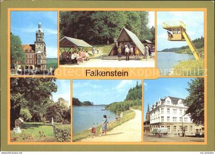 Falkenstein Vogtland Rathaus Talsperre Rastplatz Uferpromenade Schlossfelsen Hau