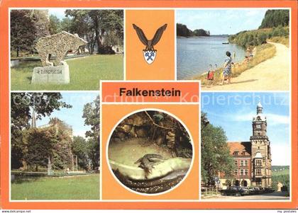 Falkenstein Vogtland Schlossfelsen Talsperre Promenade Tierpark Krokodil Rathaus