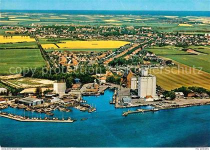 Insel Fehmarn Fliegeraufnahme Hafen Burg und Hafen von Burgstaaken