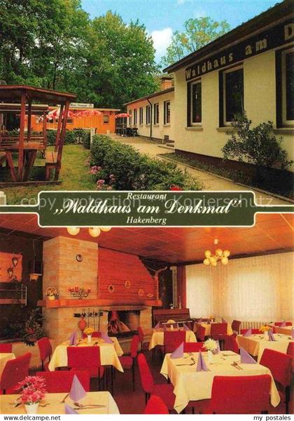 Hakenberg Fehrbellin Waldhaus-am-Denkmal Restaurant Gaststaette Innenraum Terras
