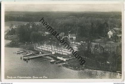 Ferch - Haus am See - Fliegeraufnahme - Foto-Ansichtskarte - Verlag Klinke & Co Berlin
