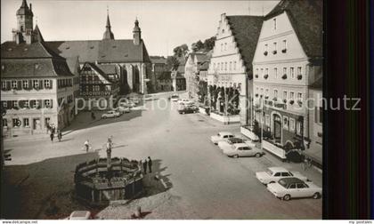Feuchtwangen Marktplatz Autos