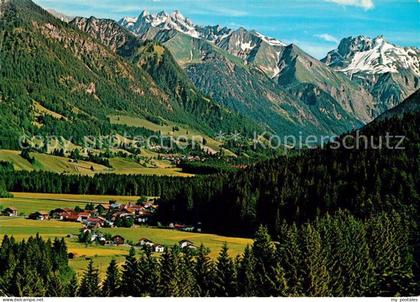 Langenwang Fischen Panorama Allgaeuer Alpen