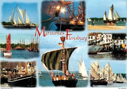 Flensburg Maritimes Flensburg Segelschiffe Hafen