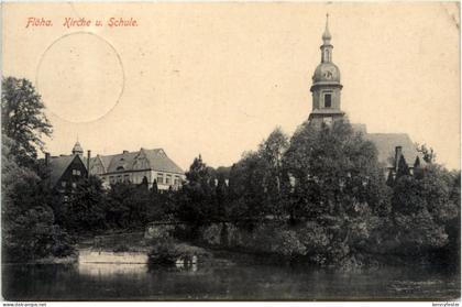 Flöha, Kirche u. Schule