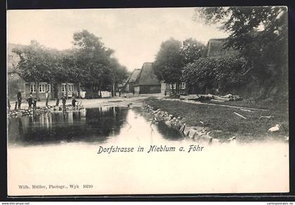 AK Nieblum / Föhr, Dorfstrasse
