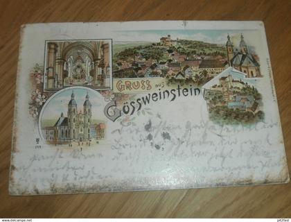alte AK - Gössweinstein b. Forchheim , 1900 , Litho , Ansichtskarte !!