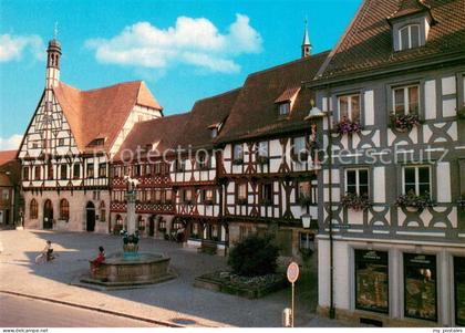 Forchheim Oberfranken Stadtzentrum Brunnen Altstadt Fachwerkhaeuser
