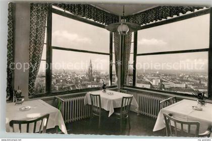 Freiburg Breisgau Schlossbergrestaurant Dattler Blick auf Freiburg