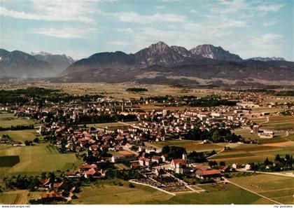 Freilassing Fliegeraufnahme mit Untersberg
