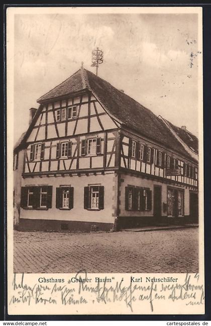 AK Freinsheim /Pfalz, Gasthaus Grüner Baum