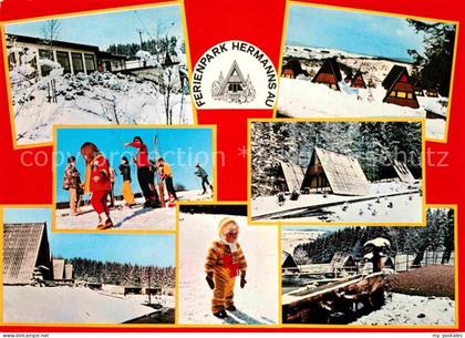 Freyung Freyung-Grafenau Bayern Ferienpark Hermannsau Winter