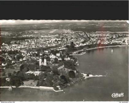 Friedrichshafen Bodensee Friedrichshafen Fliegeraufnahme ungelaufen ca. 1955