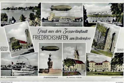 Friedrichshafen Bodensee Friedrichshafen Hafenbahnhof Zeppelin St Nikolauskirche