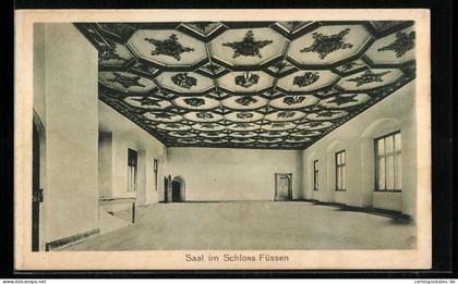 AK Füssen, Saal im Schloss Füssen
