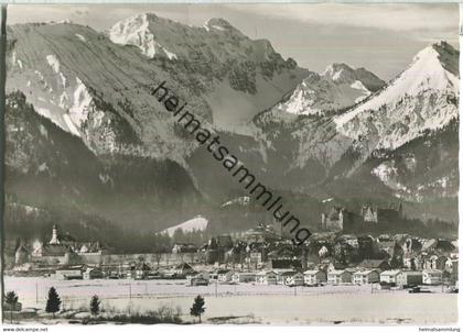 Füssen im Winter - Foto-Ansichtskarte - Verlag Franz Milz Füssen
