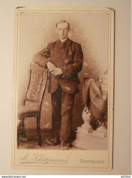 Kabinettfoto - Atelier Schützmann in Gadebusch , CDV , Photographie , Kabinett !!