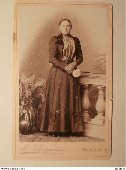 Kabinettfoto - Atelier Schützmann in Gadebusch , M. Diekelmann , Adel , CDV , Photographie , Kabinett !!