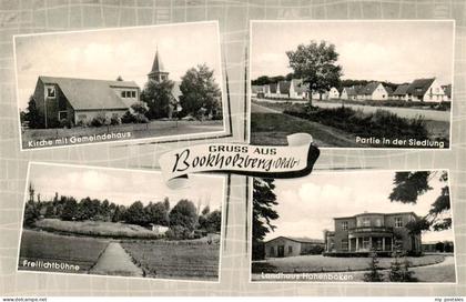 Bookholzberg Ganderkesee Kirche mit Gemeindehaus Siedlung Freilichtbuehne Landha