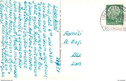 Geesthacht Elbe Blick auf Elbe Kirche Badestrand Strassenpartien Jugendherberge