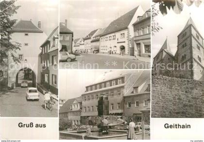 Geithain Stadttor Leipziger Strasse Kirche Brunnen am Markt