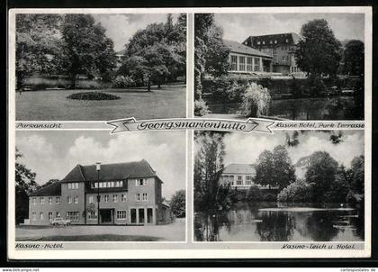 AK Georgsmarienhütte, Parkansicht, Kasino-Hotel, Kasino-Teich