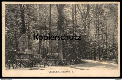 ALTE POSTKARTE GEORGSMARIENHÜTTE BEI OSNABRÜCK HOLSTE DENKMAL 1906 Gedenkstein monument Ansichtskarte cpa postcard AK