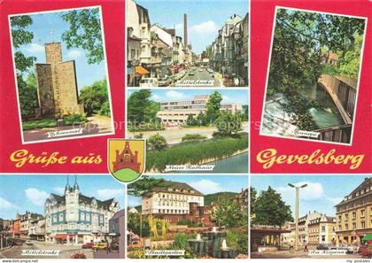 Gevelsberg Ehrenmal Mittelstrasse Neues-Rathaus Ennepe Stadtgarten Am-Nirgena Br