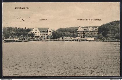 AK Glücksburg, Kurhaus, Strandhotel und Logierhaus