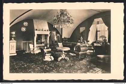 AK Glücksburg, Schloss Glücksburg, Roter Salon