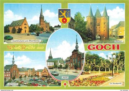 Goch Stadtbuecherei Pfarrkirche Steintor Marktplatz Markt Stadtpark