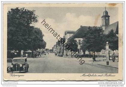 Göppingen - Marktplatz mit Rathaus - Feldpost