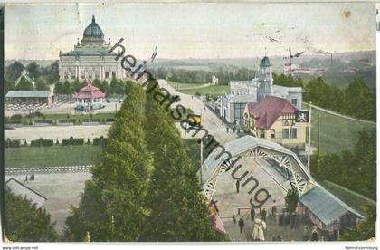 Görlitz - Amtliche Postkarte der Niederschlesischen Gewerbe- und Industrie-Ausstellung 1905 - Haupteingang