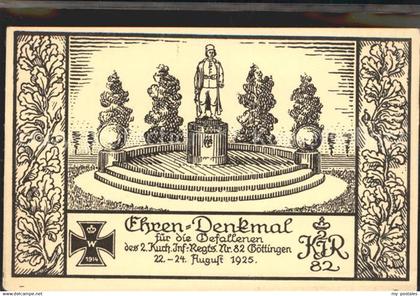 Goettingen Niedersachsen Ehrendenkmal des Inf Regts Nr 82 Goettingen 1925