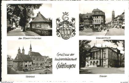 Goettingen Niedersachsen Goettingen Rathaus Theater